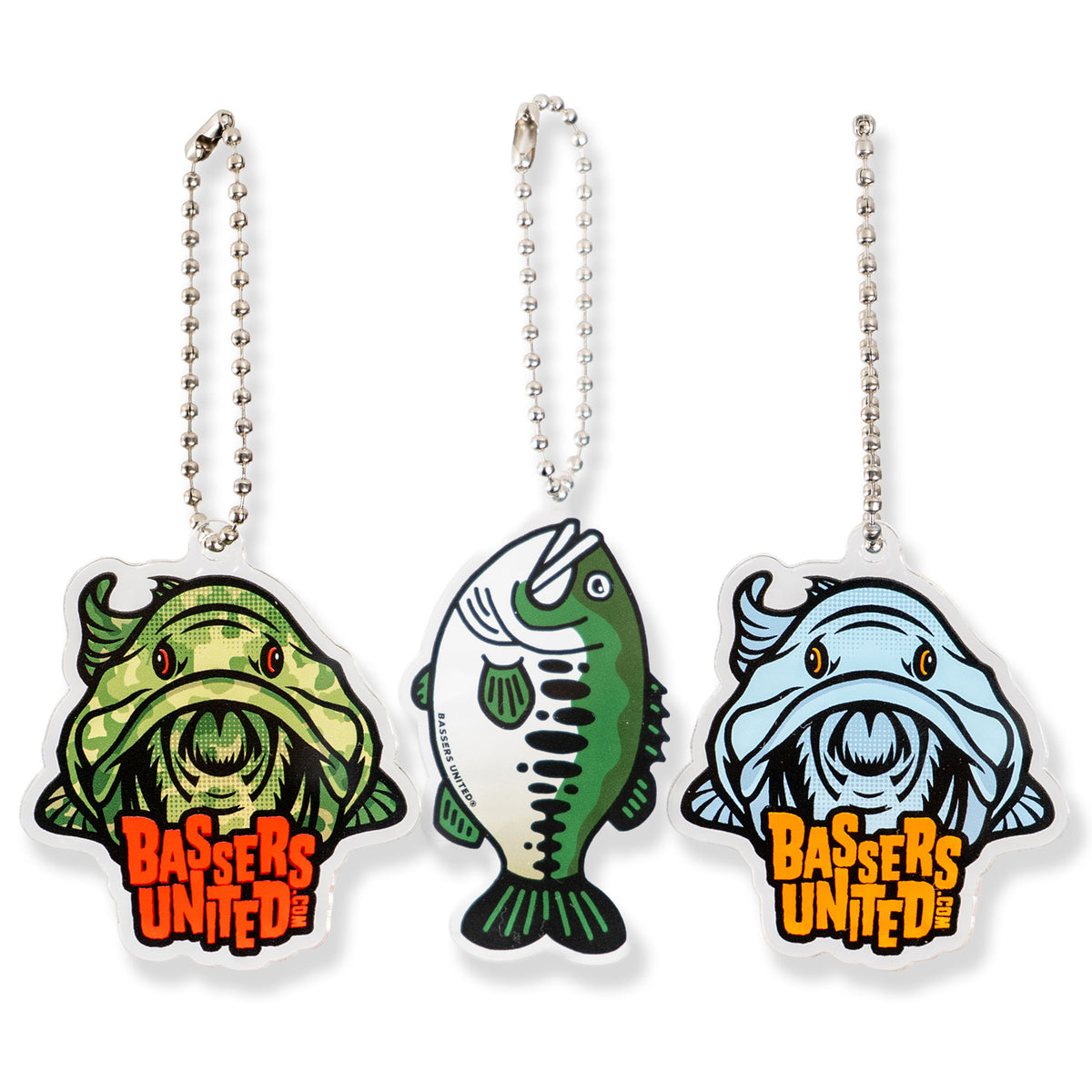 BASSERS UNITED® BASSERS Acrylic KeyHolder - Bass Fishing Lifestyle Apparel
