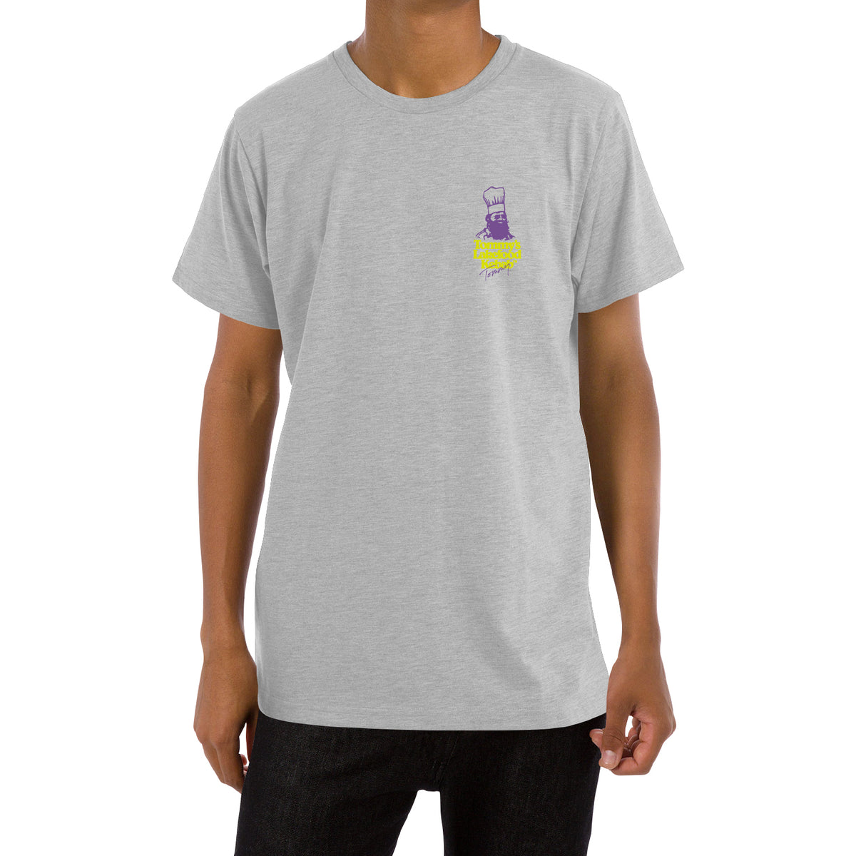 BASSERS UNITED® Lakefood Kebab Tee  [GRAY] - Bass Fishing Lifestyle Apparel 2