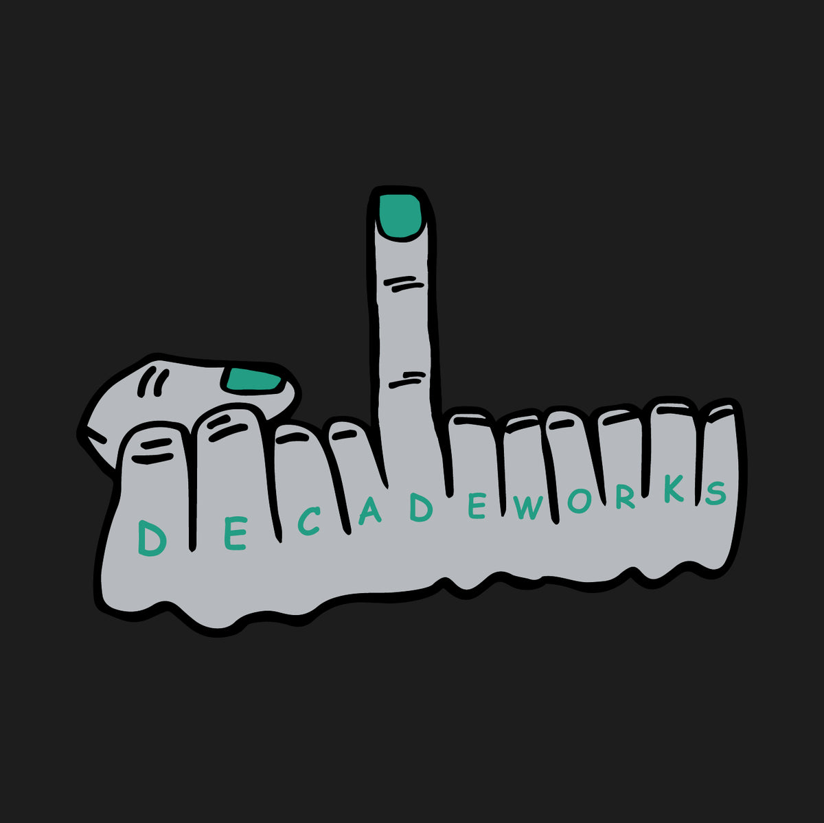 BASSERS UNITED® DWS Hand in Hand T-SHIRT [BLACK] - Bass Fishing Lifestyle Apparel 2