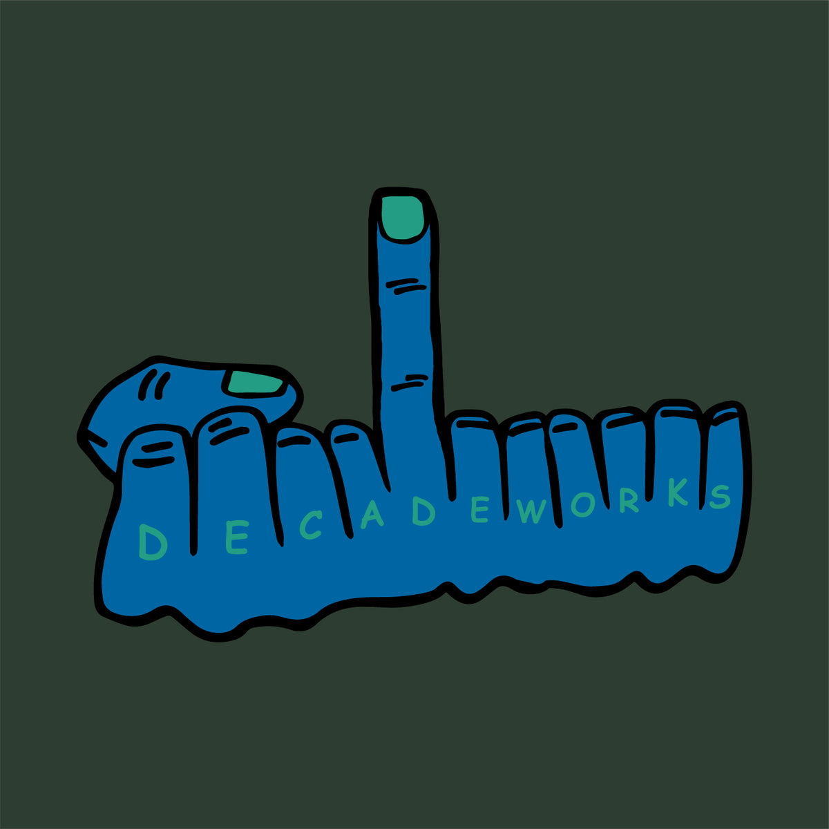 BASSERS UNITED® DWS Hand in Hand L/S [FOREST] - Bass Fishing Lifestyle Apparel 2