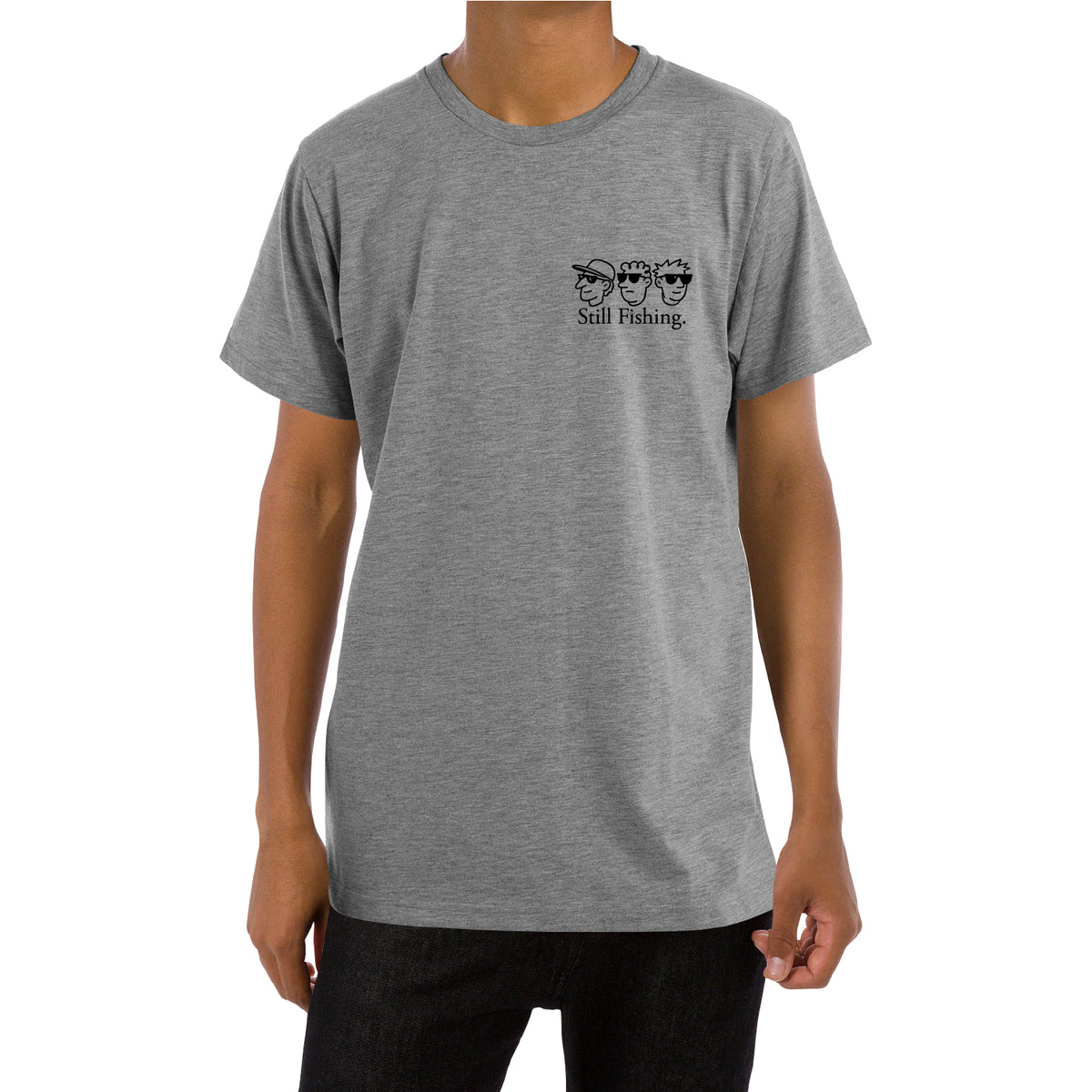 BASSERS UNITED® Still Sifhing T-SHIRT [GRAY] - Bass Fishing Lifestyle Apparel 2