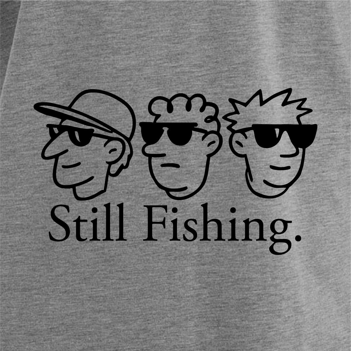 BASSERS UNITED® Still Sifhing T-SHIRT [GRAY] - Bass Fishing Lifestyle Apparel 4
