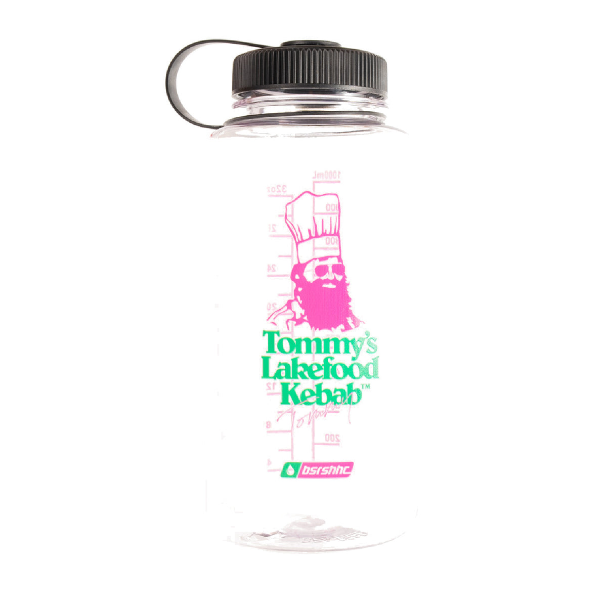 BASSERS UNITED® Lakefood Kebab WATER BOTTLE [CLEAR] - Bass Fishing Lifestyle Apparel