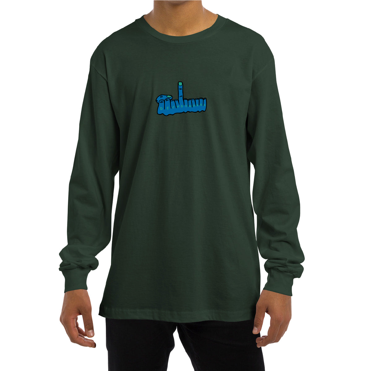 BASSERS UNITED® DWS Hand in Hand L/S [FOREST] - Bass Fishing Lifestyle Apparel