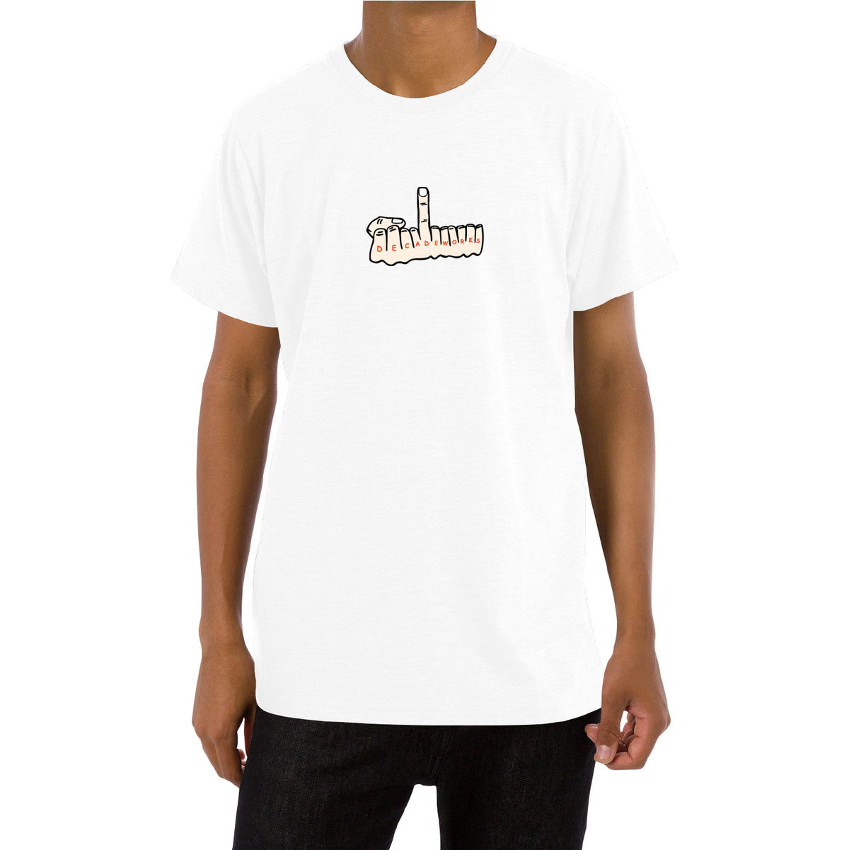 BASSERS UNITED® DWS Hand in Hand T-SHIRT [WHITE] - Bass Fishing Lifestyle Apparel