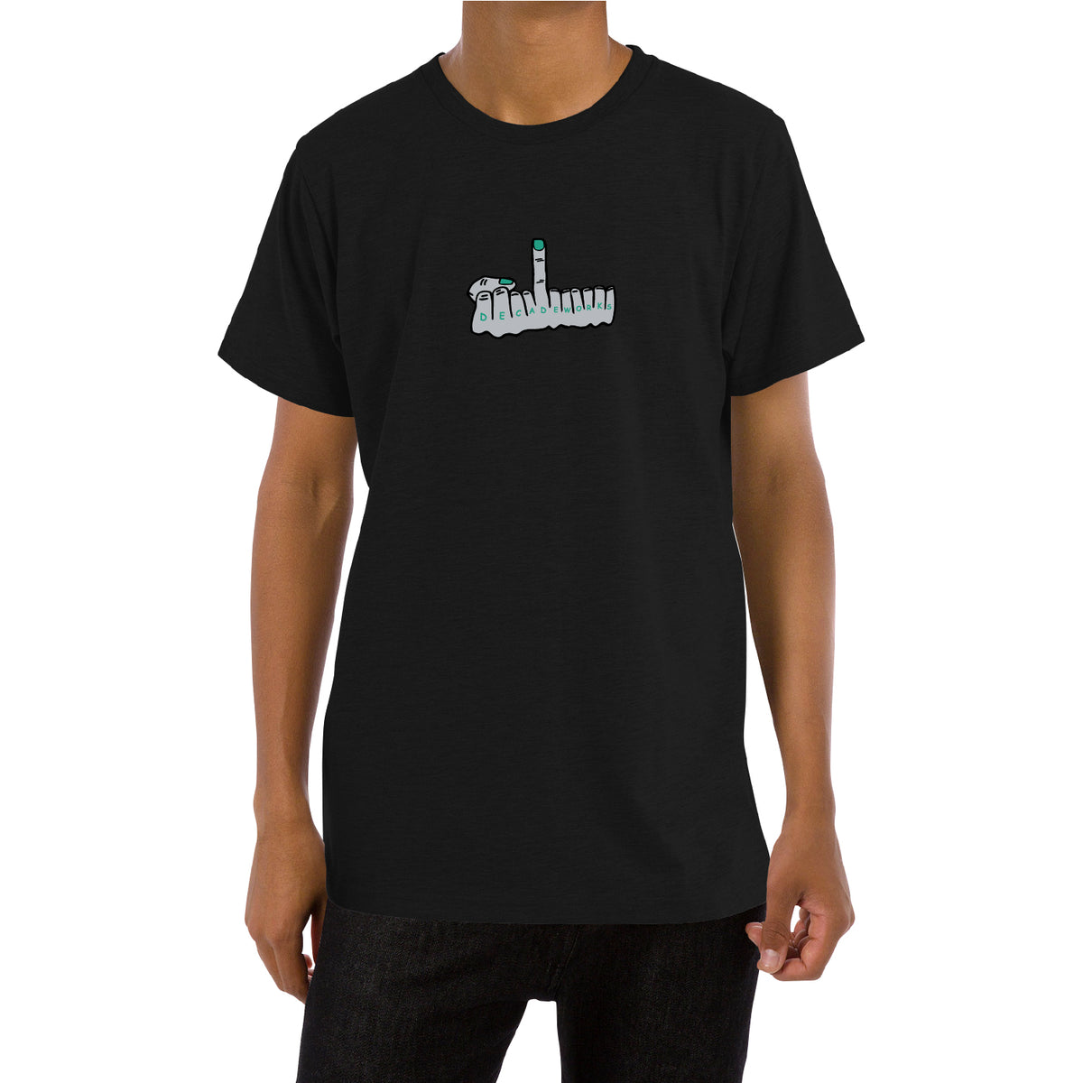 BASSERS UNITED® DWS Hand in Hand T-SHIRT [BLACK] - Bass Fishing Lifestyle Apparel