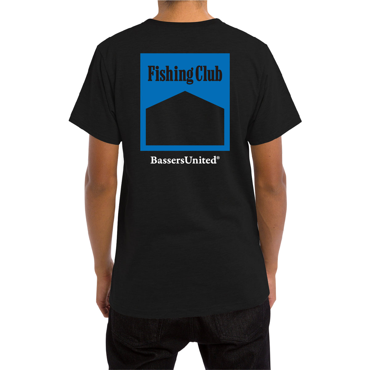 BASSERS UNITED® FISHING CLUB T-SHIRT [BLACK] - Bass Fishing Lifestyle Apparel