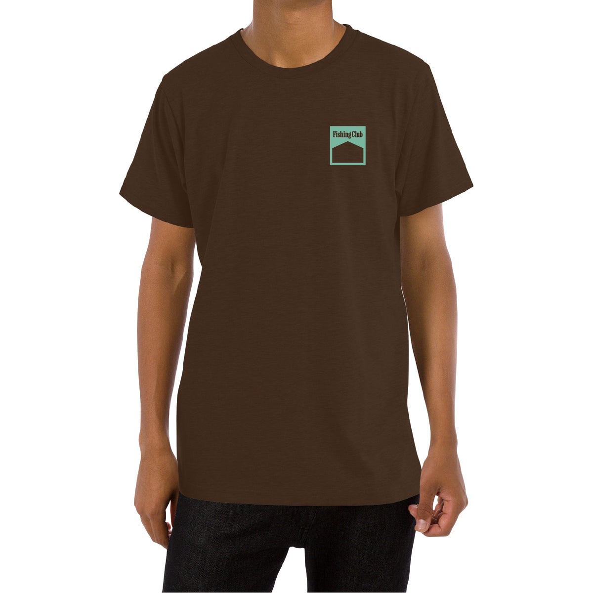 BASSERS UNITED® FISHING CLUB T-SHIRT [DARK CHOCOLATE] - Bass Fishing Lifestyle Apparel 2