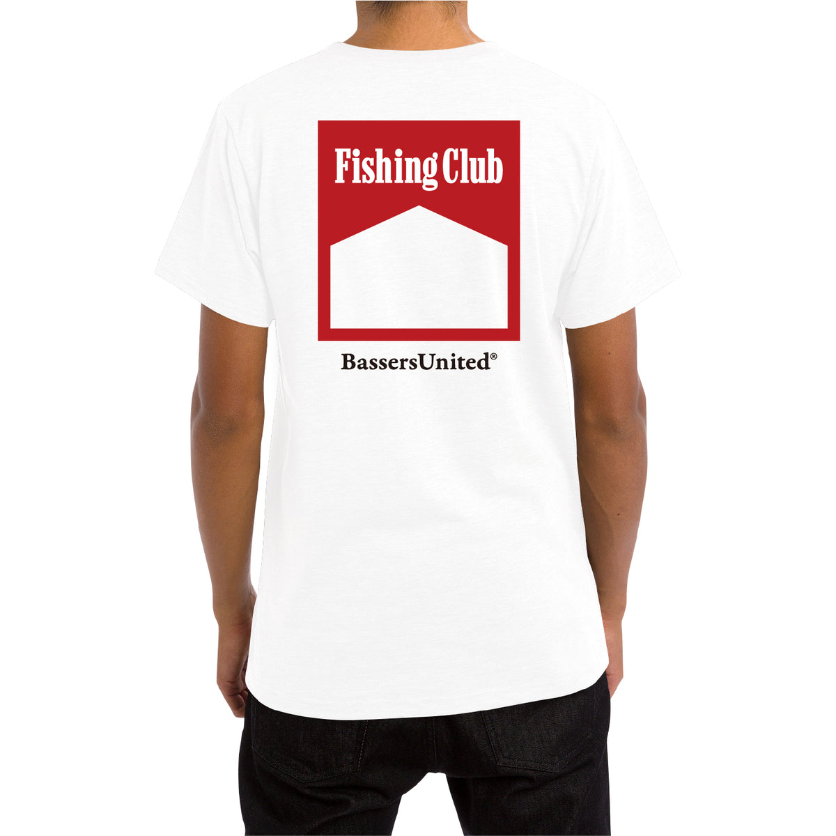 BASSERS UNITED® FISHING CLUB T-SHIRT [WHITE] - Bass Fishing Lifestyle Apparel