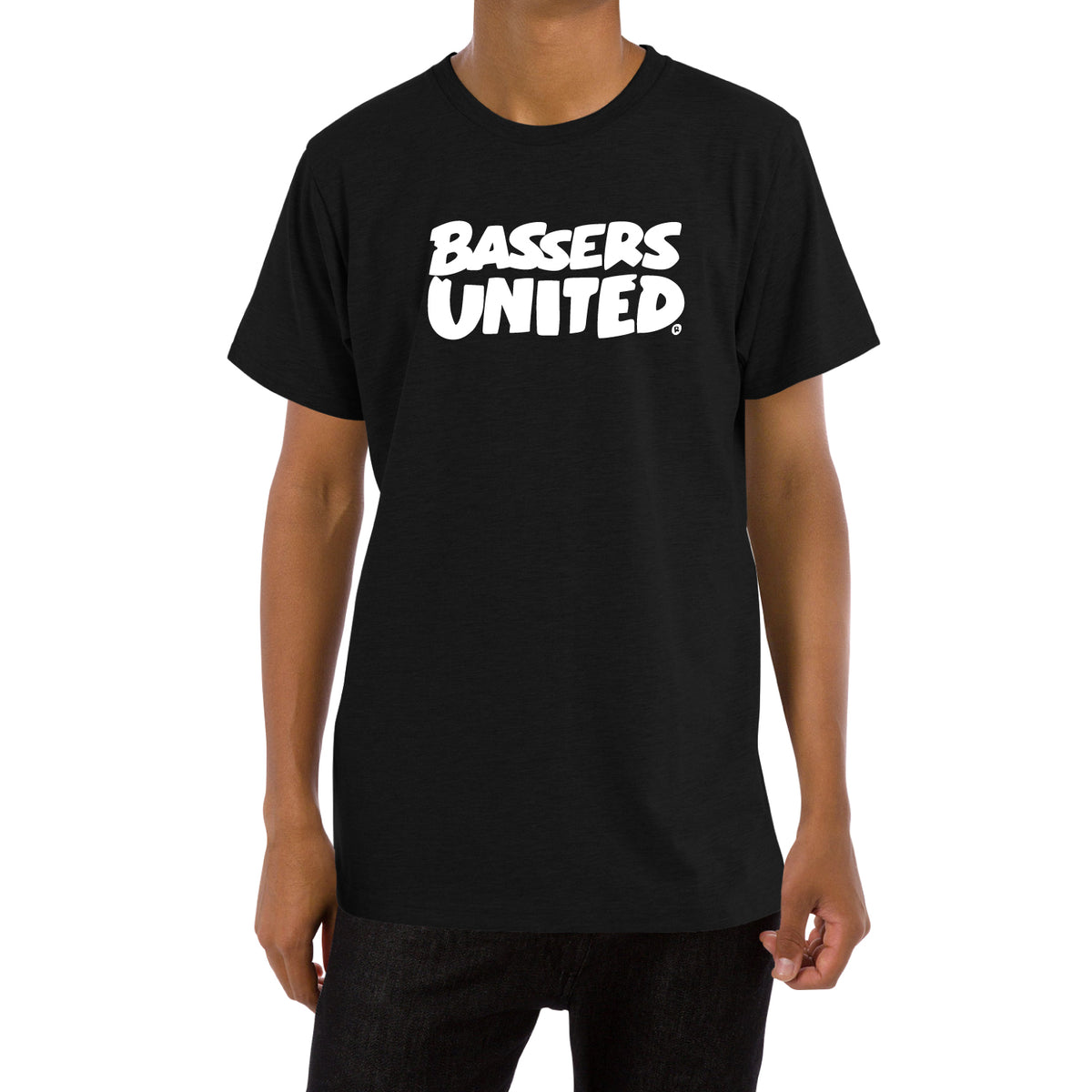 BASSERS UNITED® HAND LOGO TEE [BLACK] - Bass Fishing Lifestyle Apparel