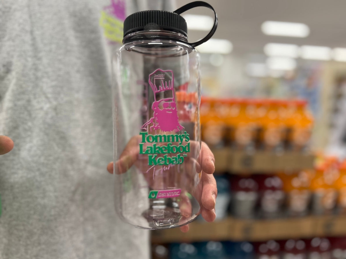 BASSERS UNITED® Lakefood Kebab WATER BOTTLE [CLEAR] - Bass Fishing Lifestyle Apparel 4
