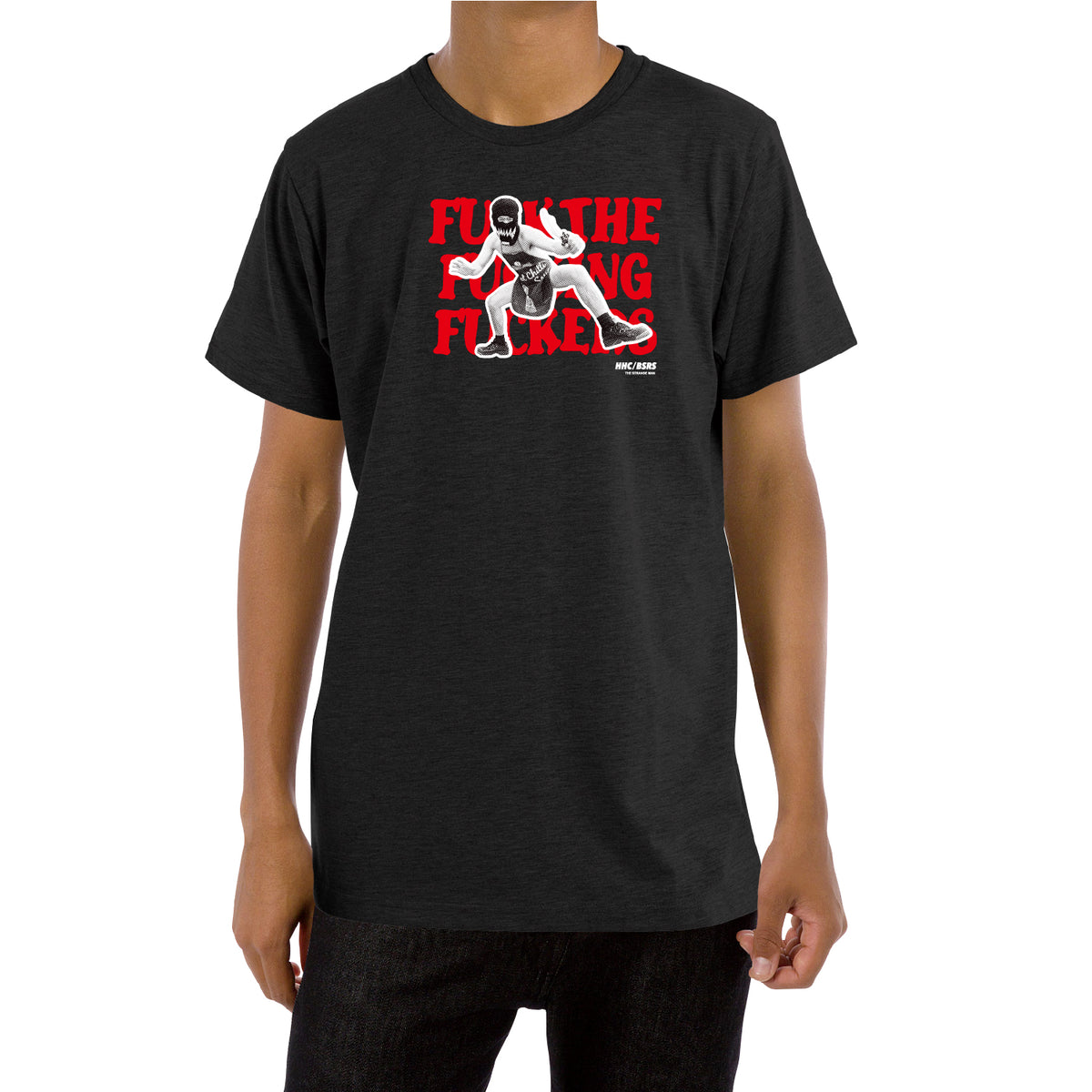 BASSERS UNITED® THE STRANGE MAN Version/02 [BLACK] - Bass Fishing Lifestyle Apparel 3