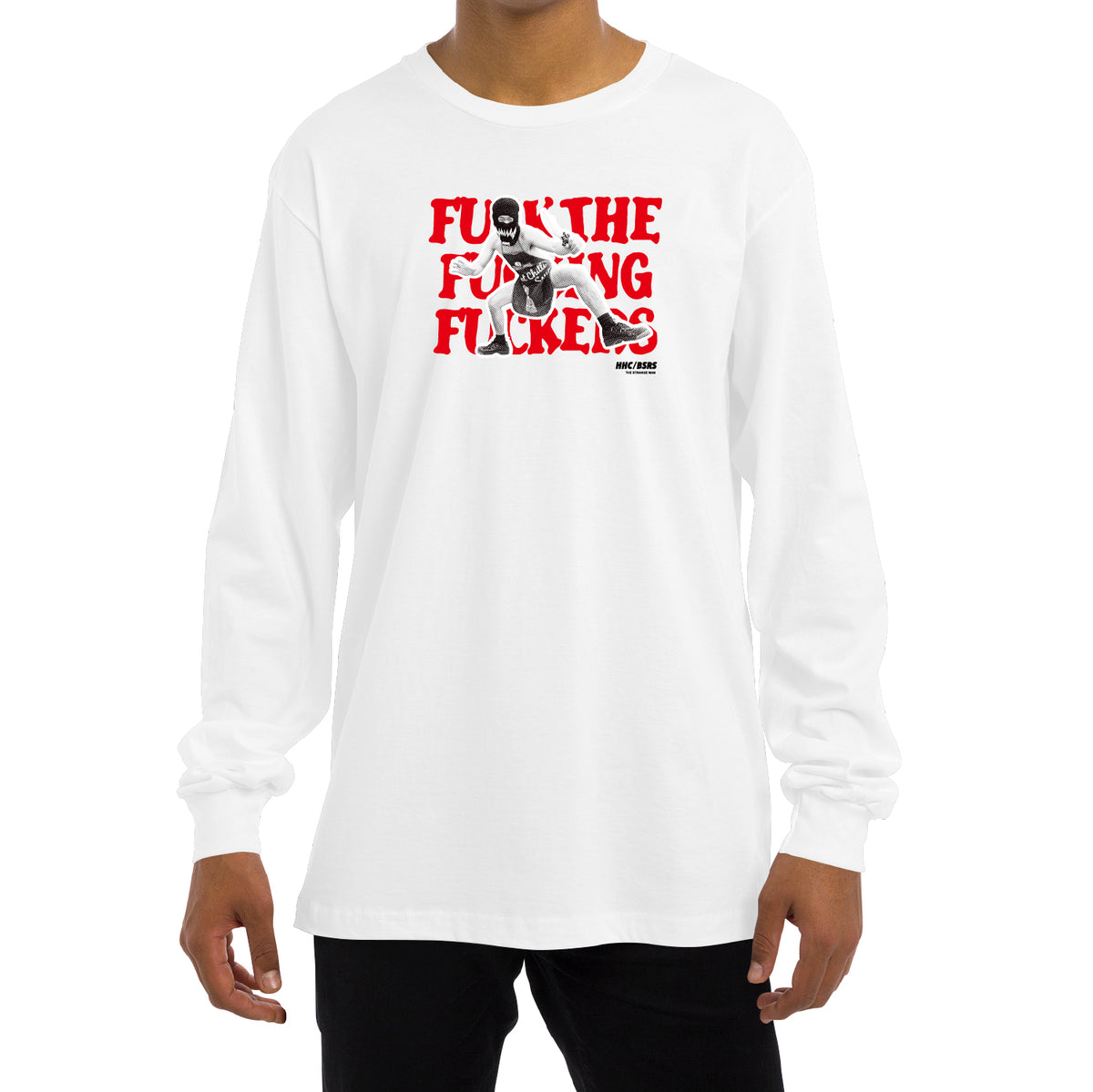 BASSERS UNITED® THE STRANGE MAN Version/02 [WHITE] - Bass Fishing Lifestyle Apparel