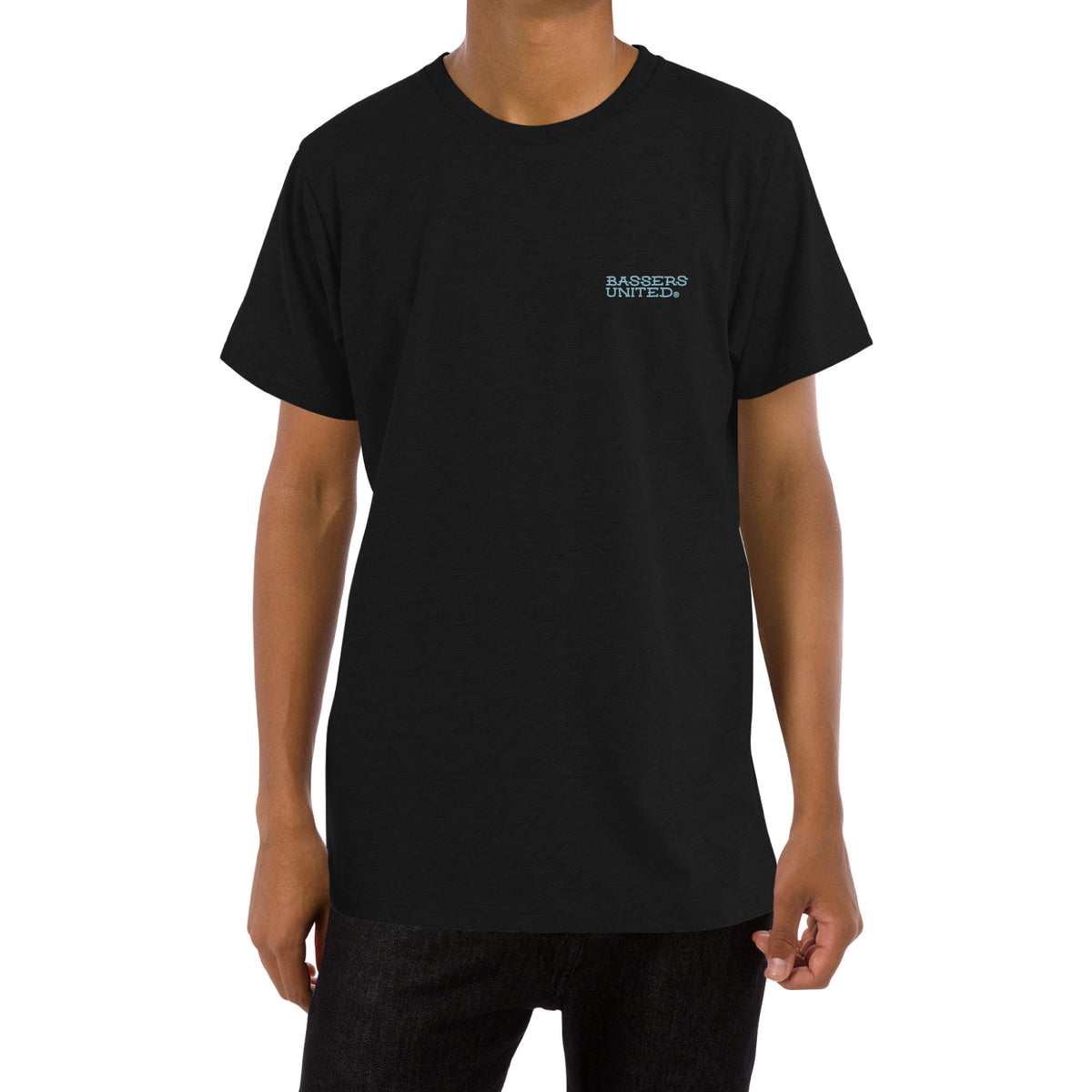 BASSERS UNITED® CIRCLE T-SHIRT [BLACK] - Bass Fishing Lifestyle Apparel 2