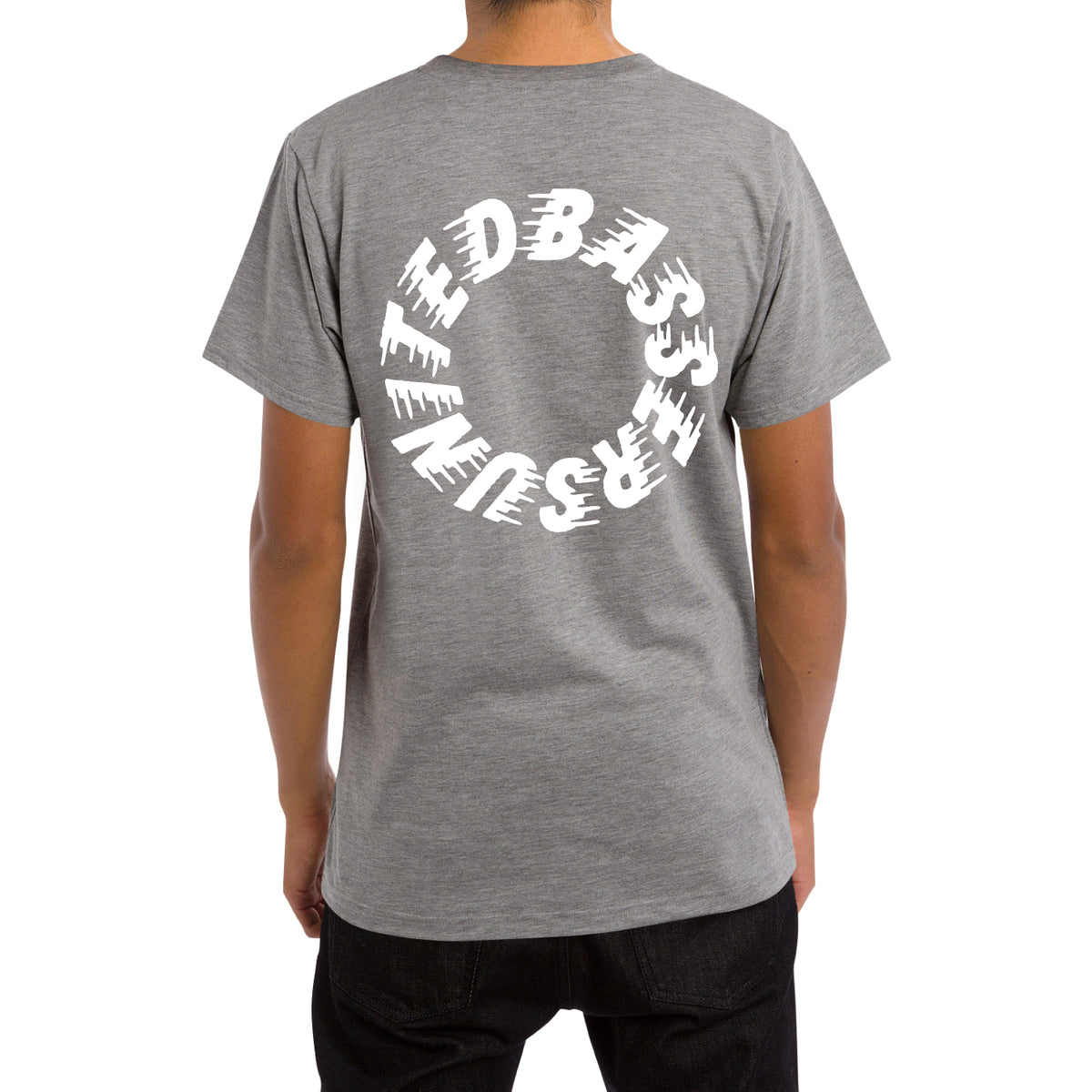 BASSERS UNITED® CIRCLE T-SHIRT [GRAY] - Bass Fishing Lifestyle Apparel