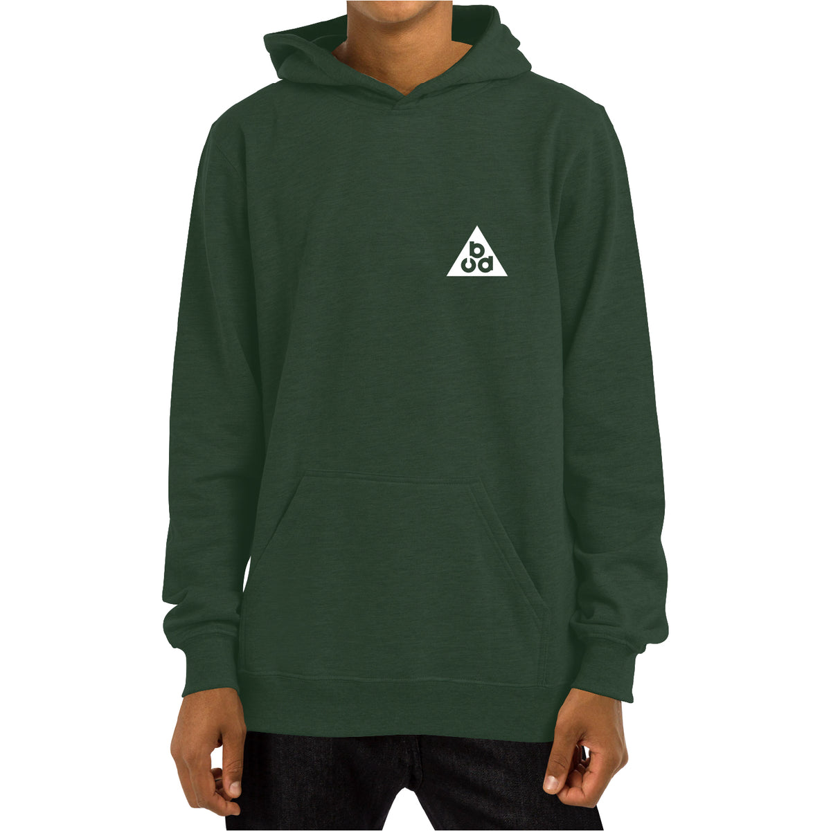BASSERS UNITED® DELTA FISH HOODED [FOREST] - Bass Fishing Lifestyle Apparel 2