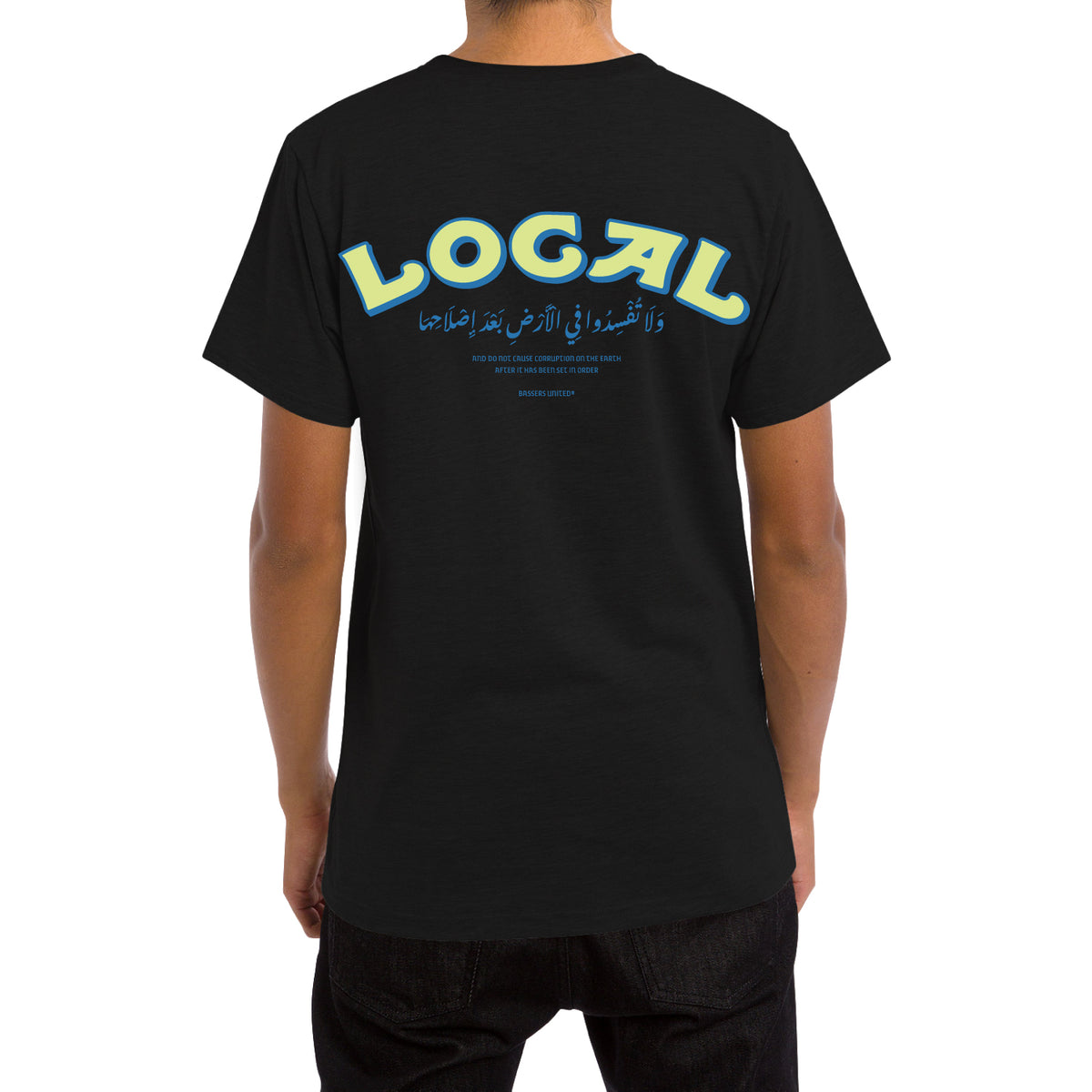 BASSERS UNITED® LOCAL T-SHIRT [BLACK] - Bass Fishing Lifestyle Apparel
