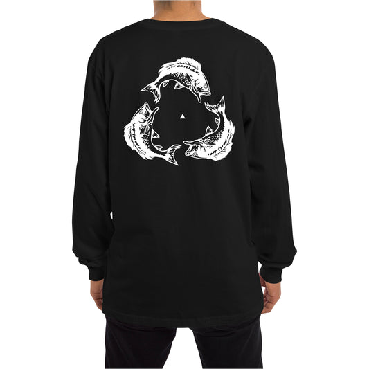 DELTA FISH LONG SLEEVE [BLACK]