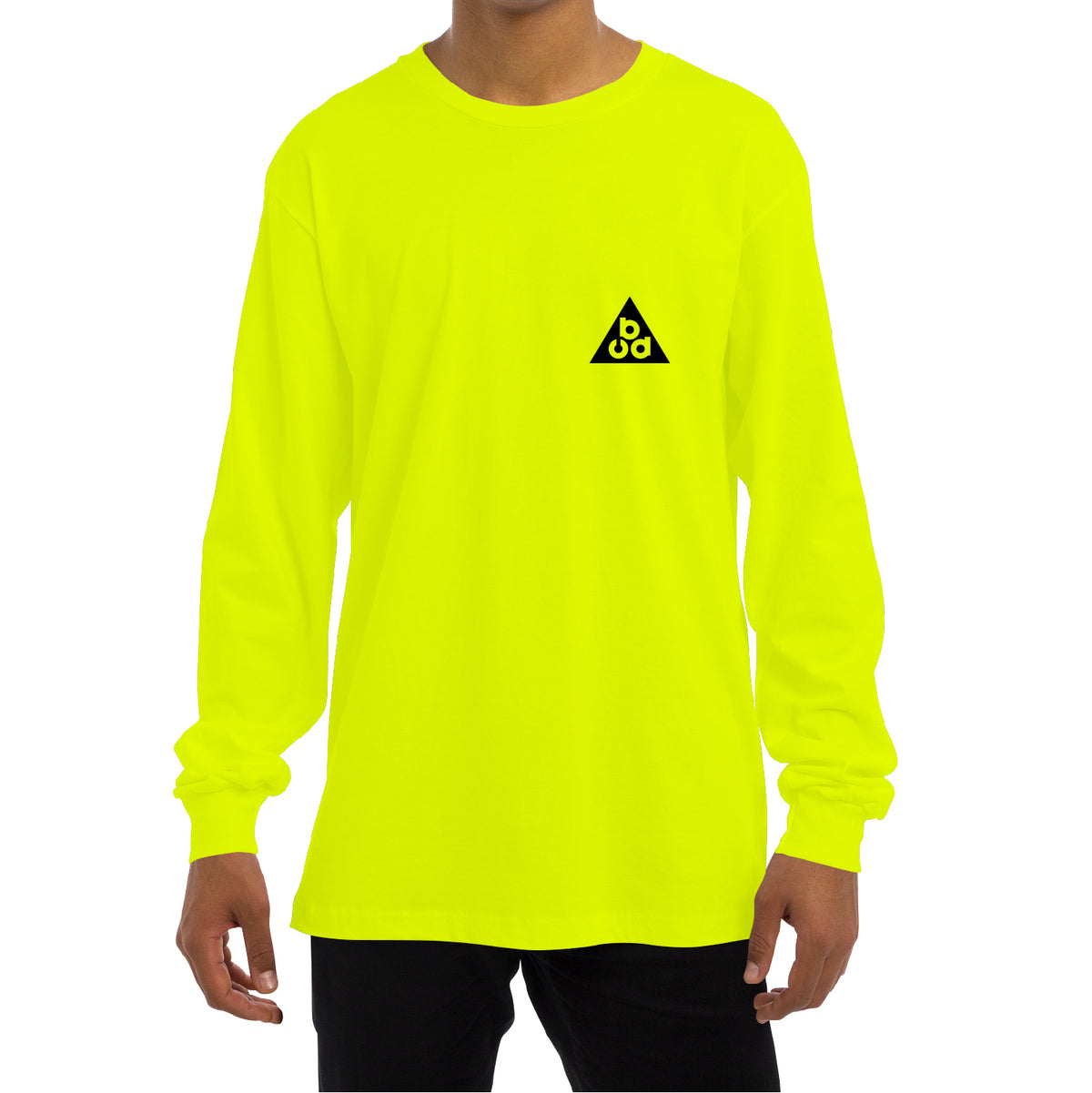 BASSERS UNITED® DELTA FISH LONG SLEEVE [SAFETY GREEN] - Bass Fishing Lifestyle Apparel 2
