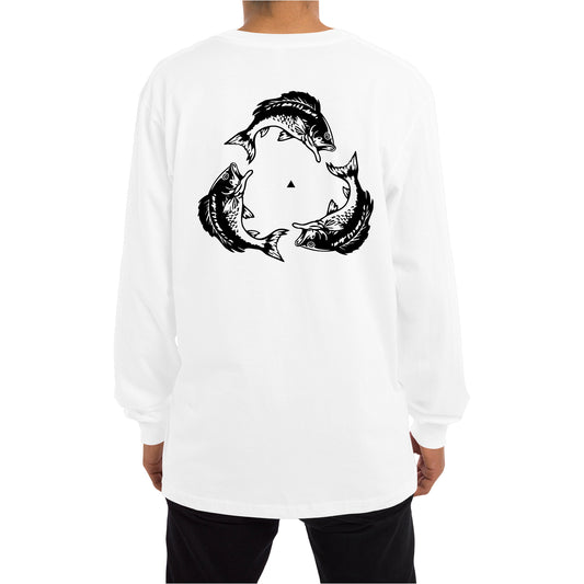 DELTA FISH LONG SLEEVE [WHITE]