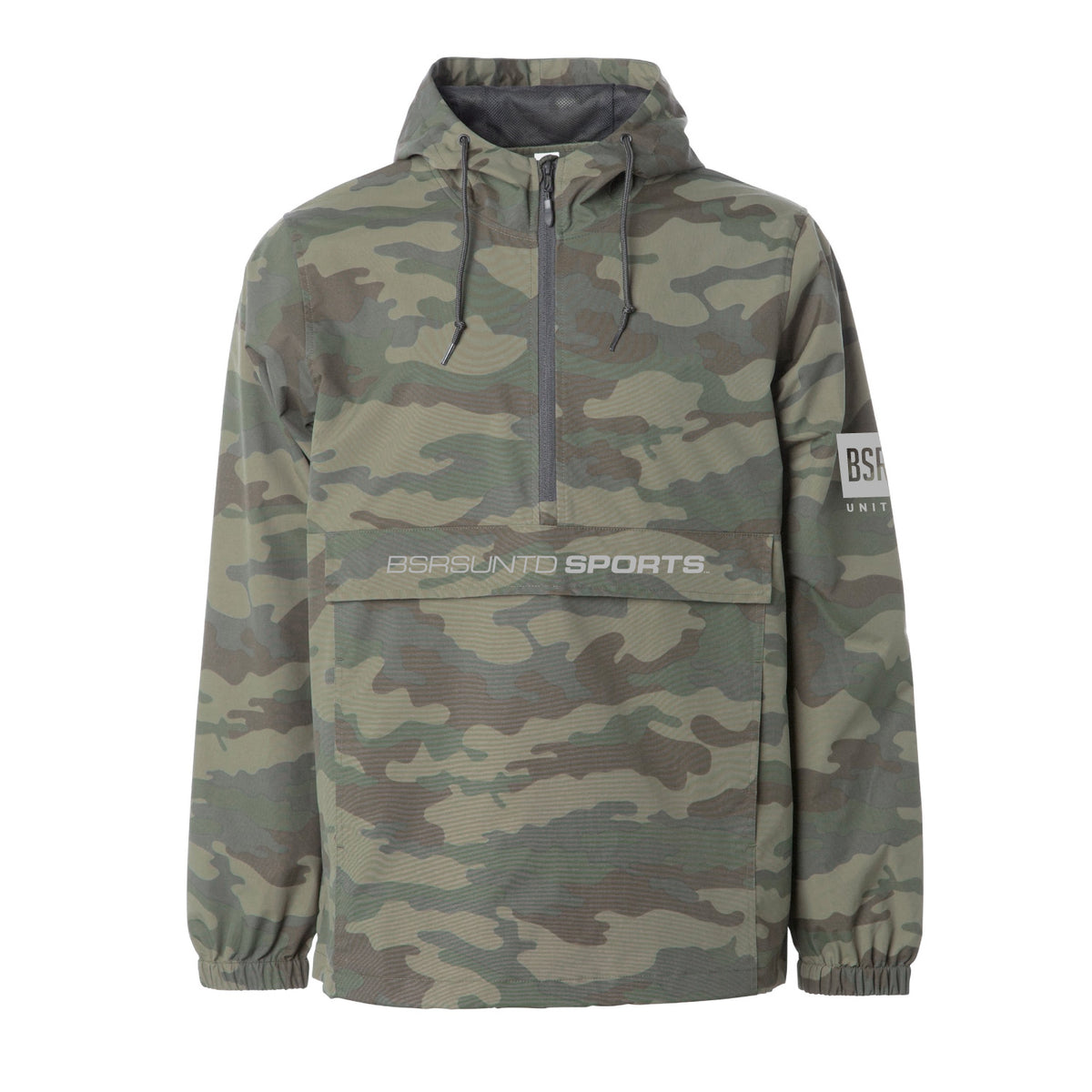 BASSERS UNITED® BSRS ANORAK JACKET [CAMO] - Bass Fishing Lifestyle Apparel