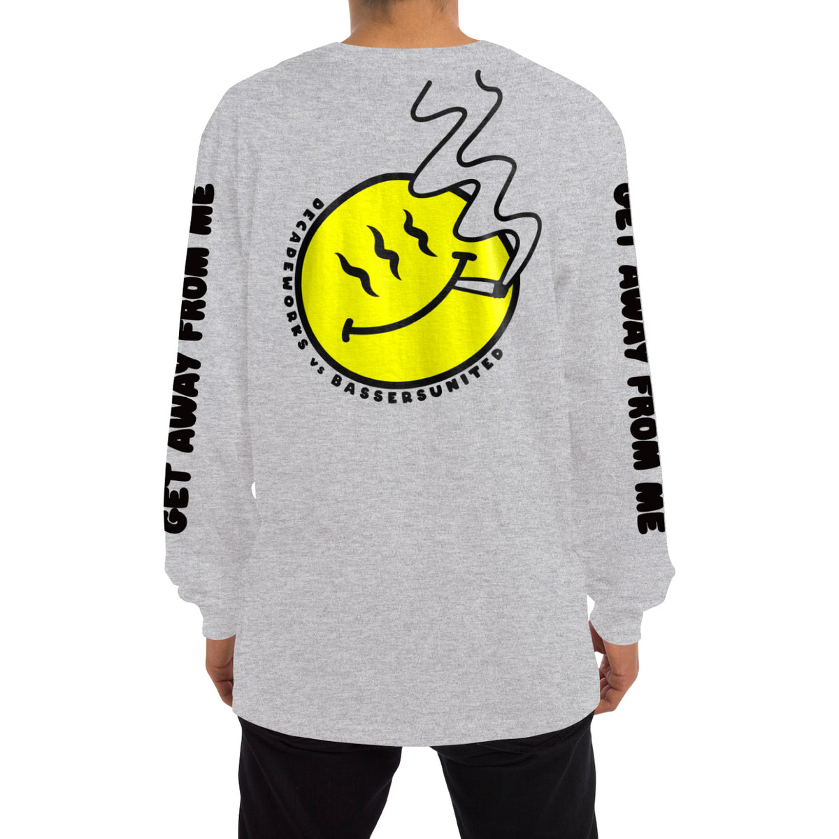 BASSERS UNITED® BSRS×DWS / GET AWAY L/S [GRAY] - Bass Fishing Lifestyle Apparel