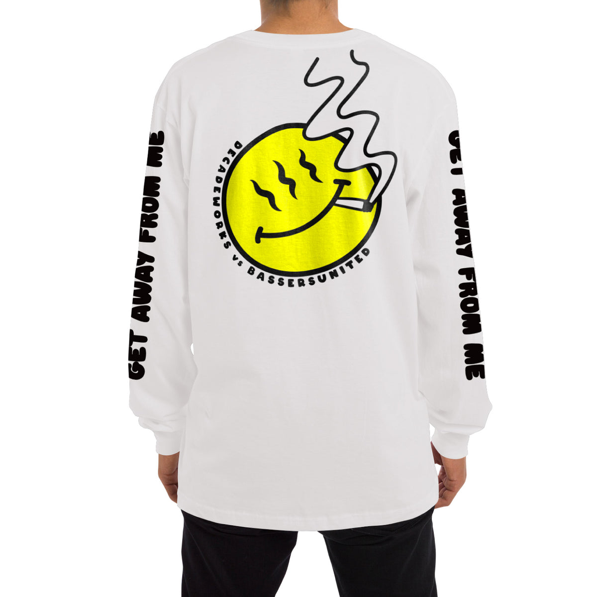 BASSERS UNITED® BSRS×DWS / GET AWAY L/S [WHITE] - Bass Fishing Lifestyle Apparel