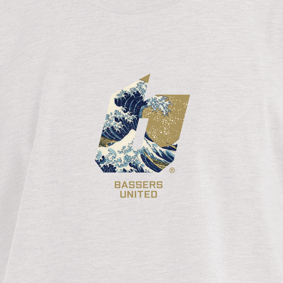 BASSERS UNITED® WAVE Tee  [WHITE] - Bass Fishing Lifestyle Apparel 2