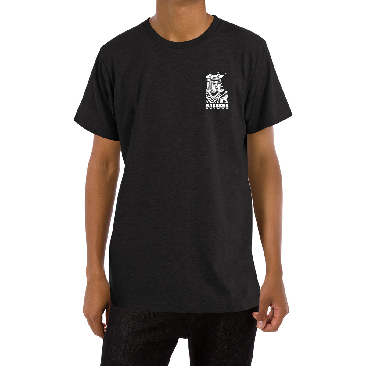BASSERS UNITED® KING Tee  [BLACK] - Bass Fishing Lifestyle Apparel 2