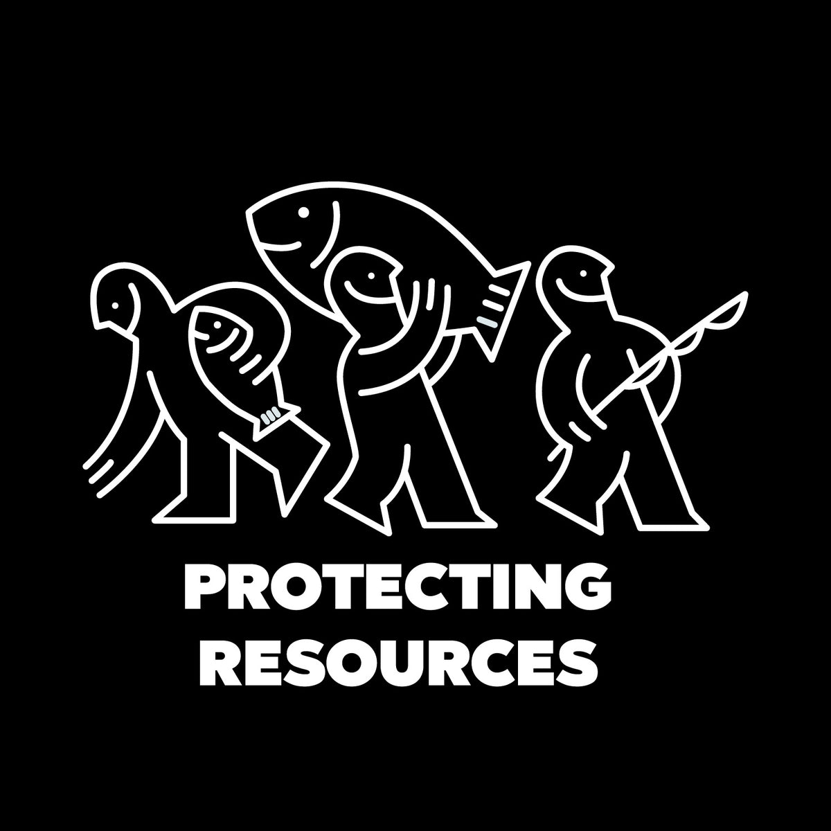 BASSERS UNITED® SAVE Tee [BLACK] - Bass Fishing Lifestyle Apparel 3