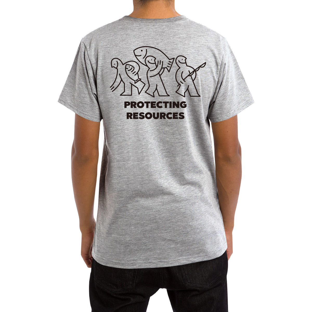 BASSERS UNITED® SAVE Tee [GRAY] - Bass Fishing Lifestyle Apparel
