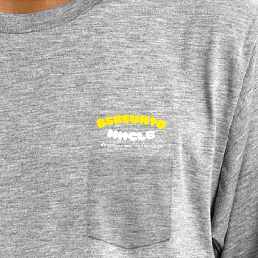 W LOGO Pocket Tee [MIX GRAY]